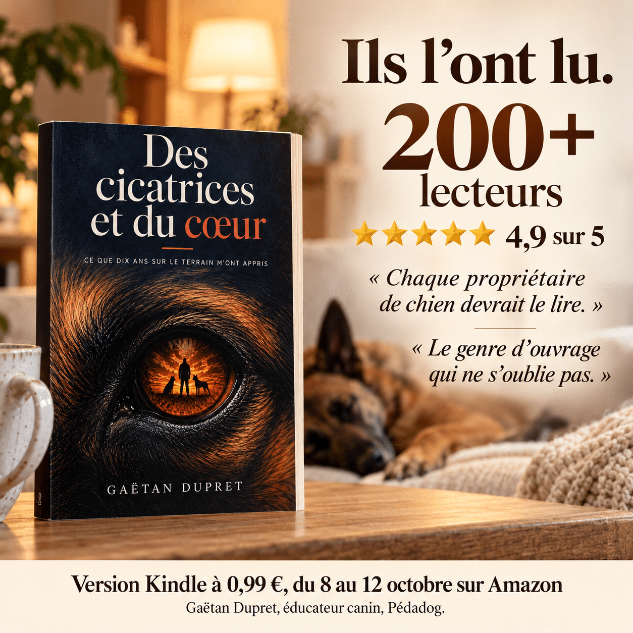 Le livre « Des cicatrices et du cœur » de Gaëtan Dupret, noté 5 étoiles sur 15 avis et disponible sur Amazon